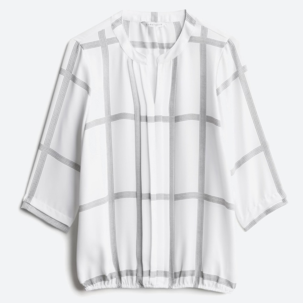 41 HAWTHORN Juanis Pleat Women’s Blouse Womens white blouse
